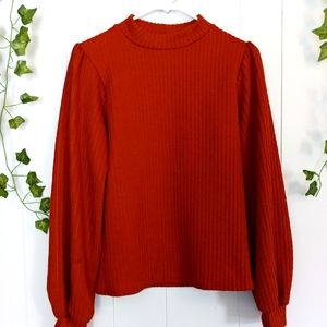 Unwritten Cute Retro Top Burnt Orange Small